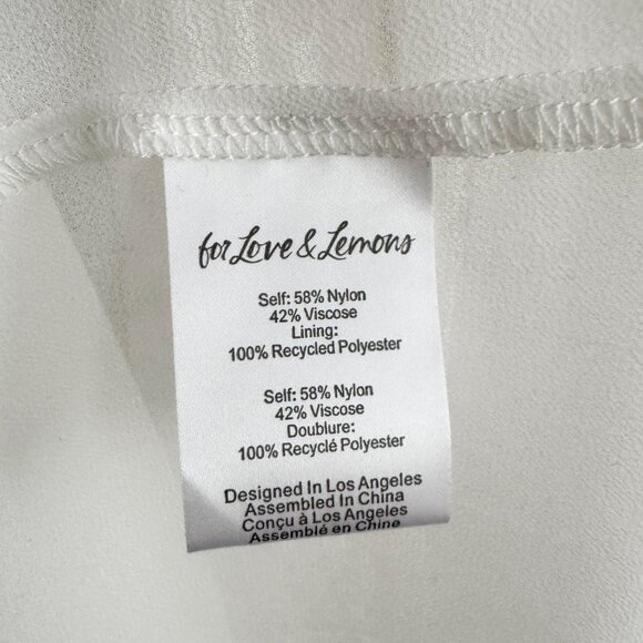 For Love & Lemons "Joelle" Ivory Lace Maxi Dress, size Medium - Picture 7 of 8